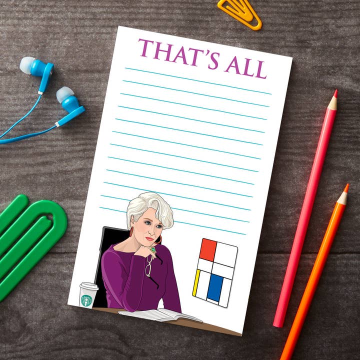 Notepad: The Devil Wears Prada That's All for wholesale by THE FOUND