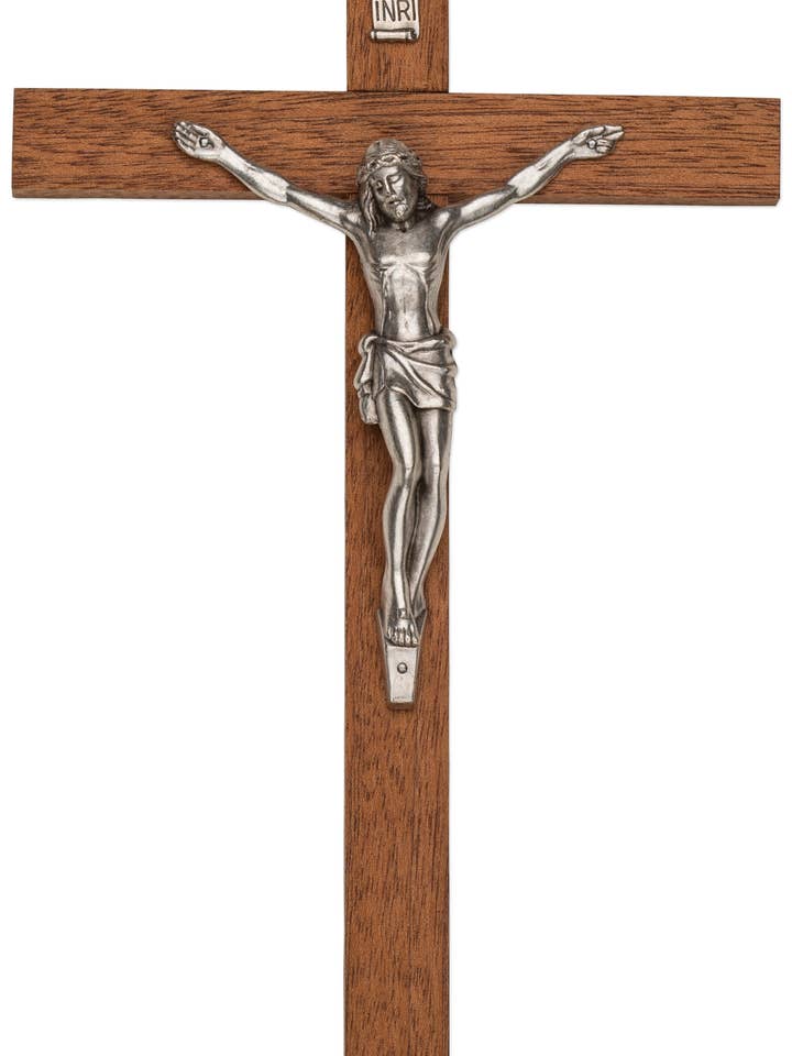 10" Crucifix - Mahogany for wholesale by H.J. SHERMAN COMPANY, INC.