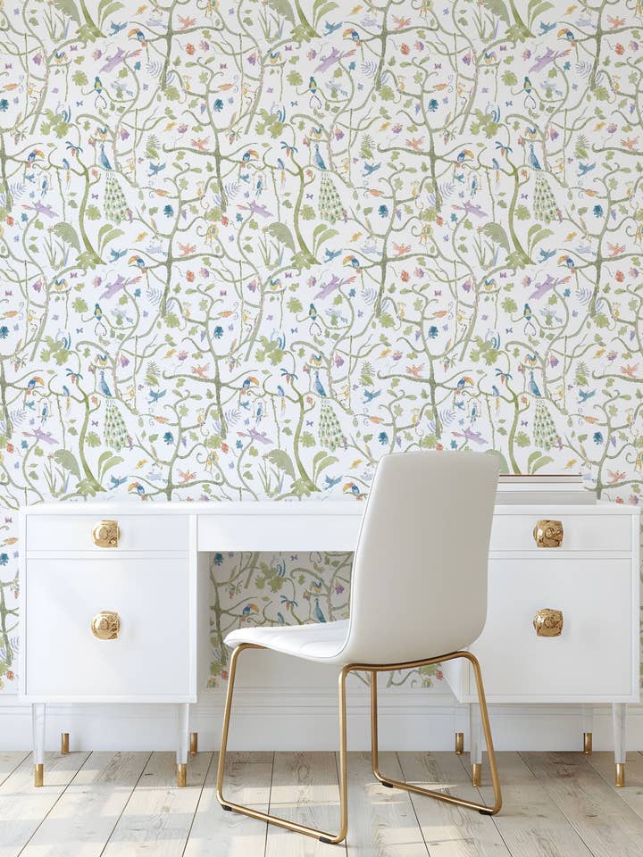 Tropical Garden Wallpaper for wholesale by Timo & Violet