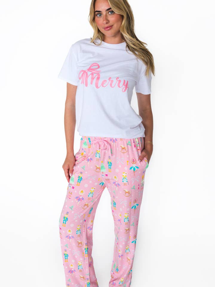 SoftSnooze™ Adult Cotton Modal Sugarplum Dreams Pajama Pants
 for wholesale by RuffleButts + RuggedButts