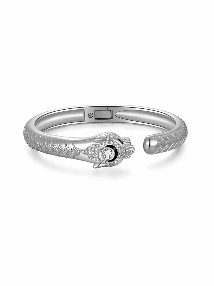 24K White Gold Strength of the Wild Bracelet for wholesale by Saurin Jiya