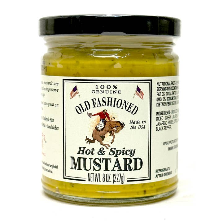 Golden West Specialty Foods - Wholesale Mustard - Shemps Old Fashioned Hot & Spicy Mustard - 8 oz