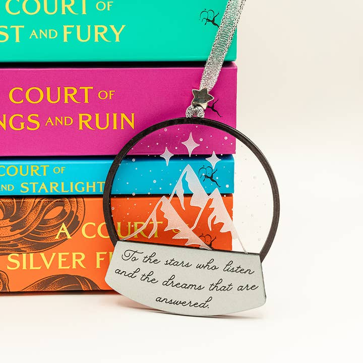 zoo&roo - Wholesale Ornament - Velaris court of dreams snowglobe acrylic ACOTAR ornament