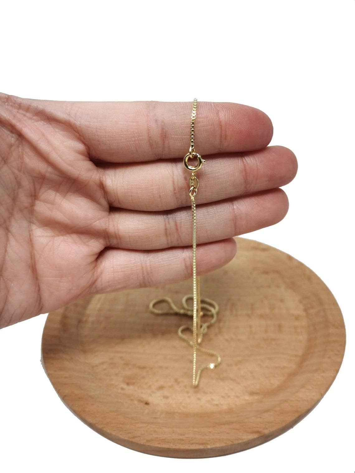 Vesa Jewels - Venta al por mayor Collares de cadenas y eslabones - Collar de cadena de caja de oro amarillo fino y fino de 14 quilates de 8 mm, collar de 16 a 30 pies para hombre y mujer, unisex, adolescente, collar de cadena de caja de 14 quilates6