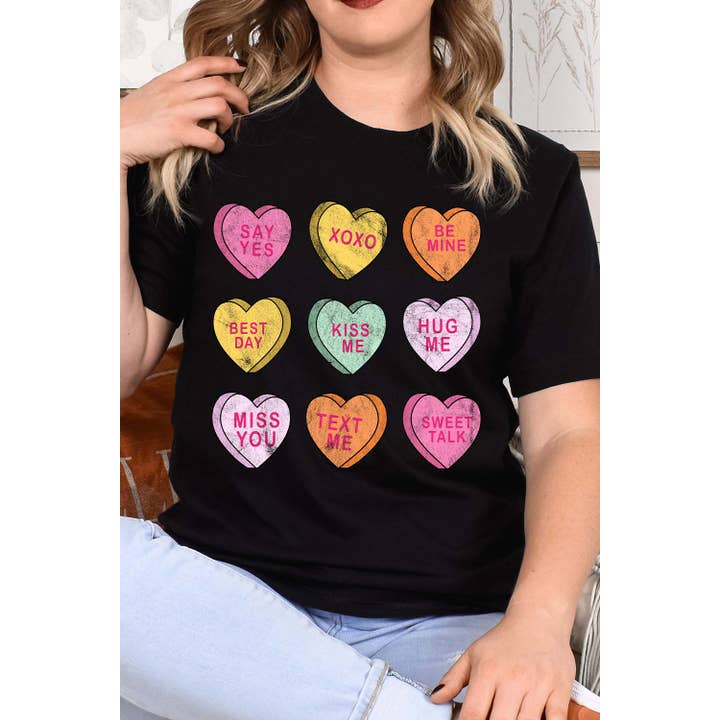 9 Hearts Graphic Tee for wholesale by Jaylanie