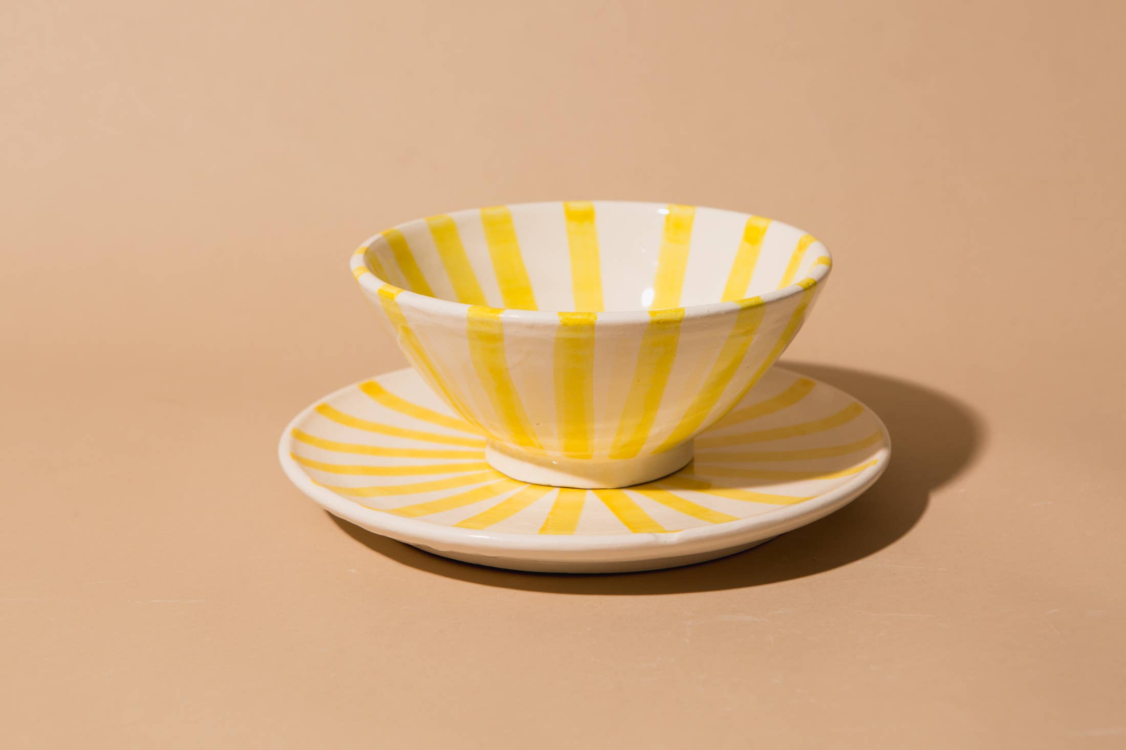 Pink Cactus & Co - Wholesale Decorative Plate/Dish/Bowl - Stripe Plate4