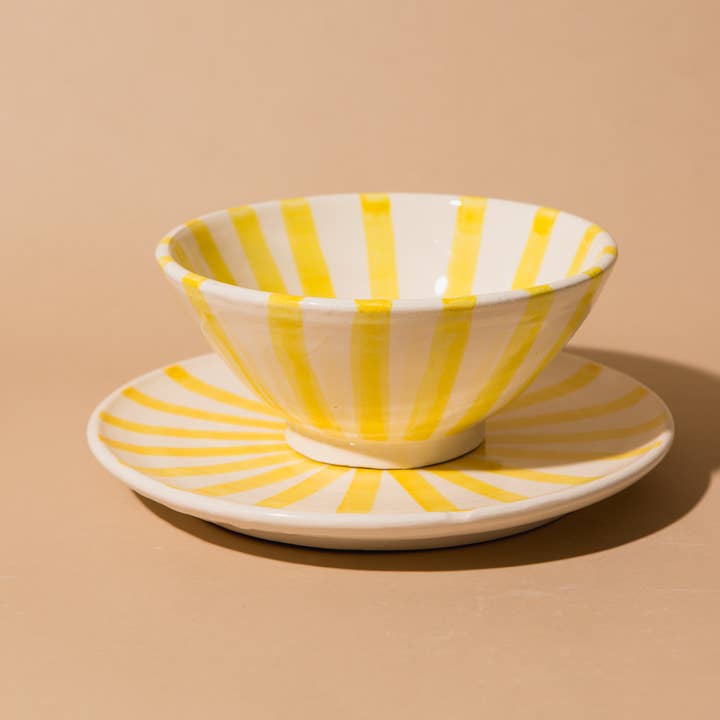 Pink Cactus & Co - Wholesale Decorative Plate/Dish/Bowl - Stripe Plate4