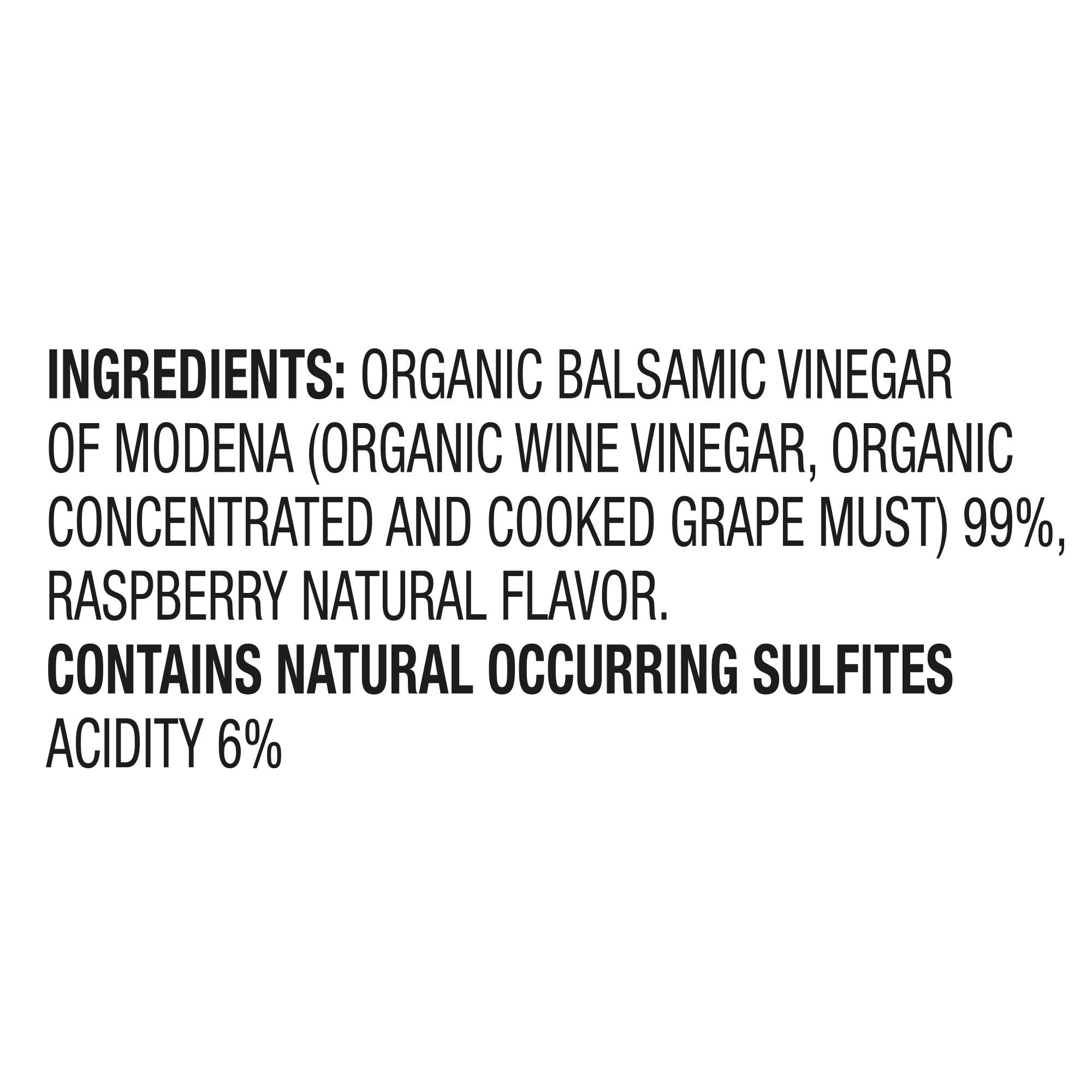Fine Italian Food - Wholesale Vinegar - Olidi Organic Raspberry Balsamic Condiment PGI, 8.5 fl. oz.3