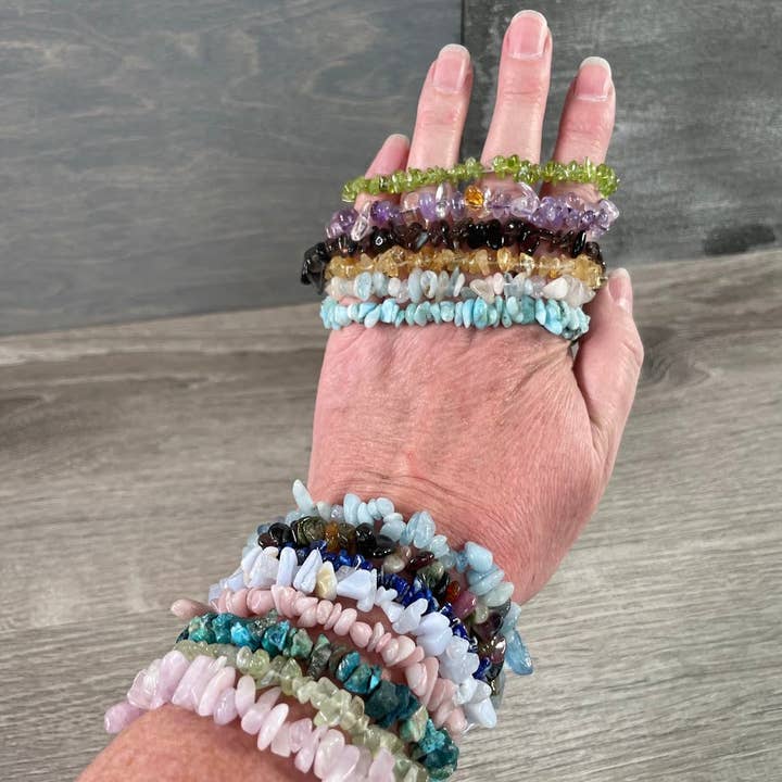 Keystone Crystals – Pulseira de missangas por atacado – Pulseiras com Pedras de Cristal Premium – Joias com Chips de Pedras40