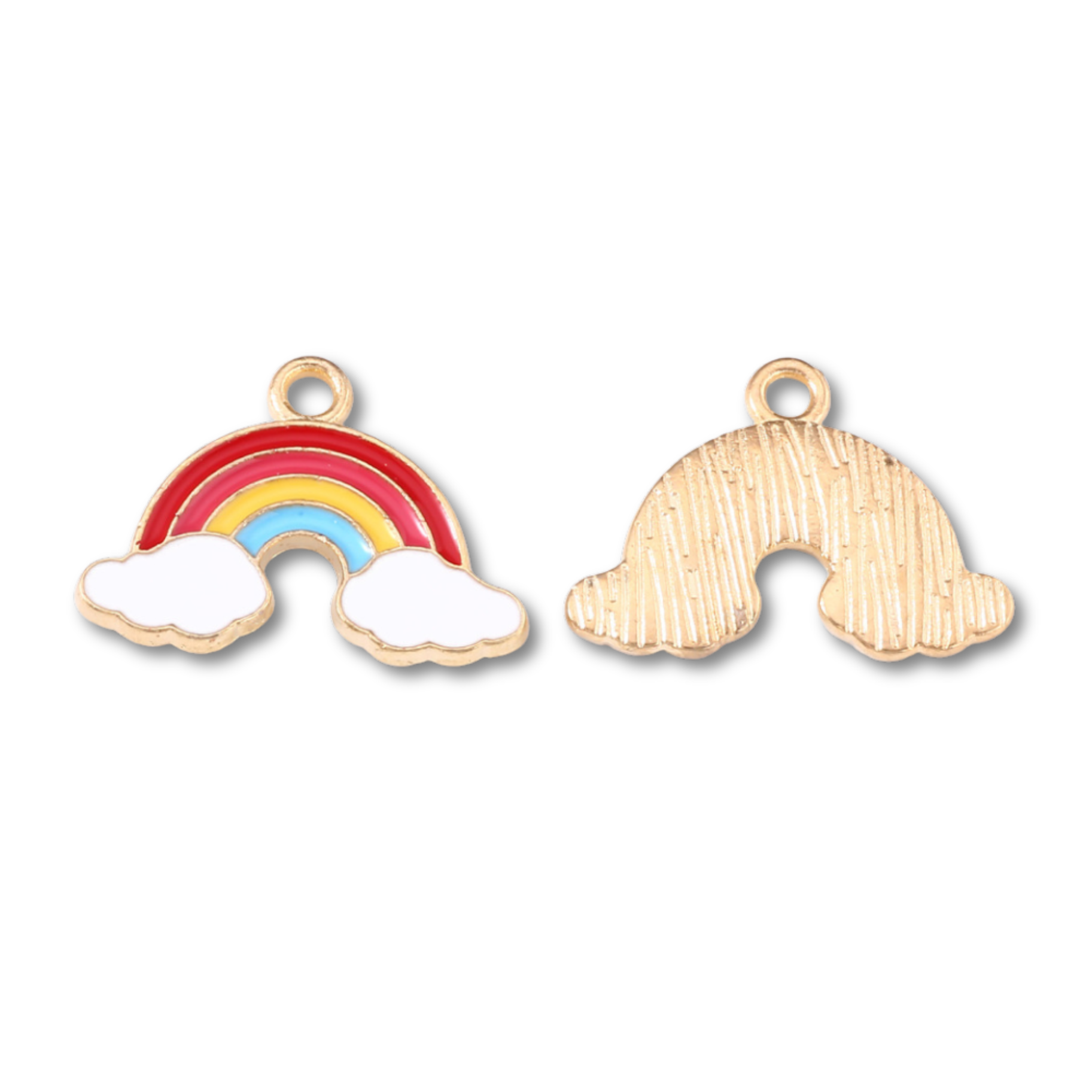 Love, Paige Designs – wholesale Individual charm/pendant – Gold Alloy Rainbow Charm1