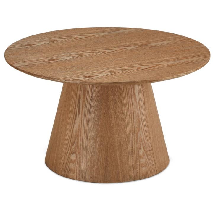 Furnhouse – Mesa de café por atacado – Mesa de Centro Redonda Tango ø80x45 cm - Carvalho Natural