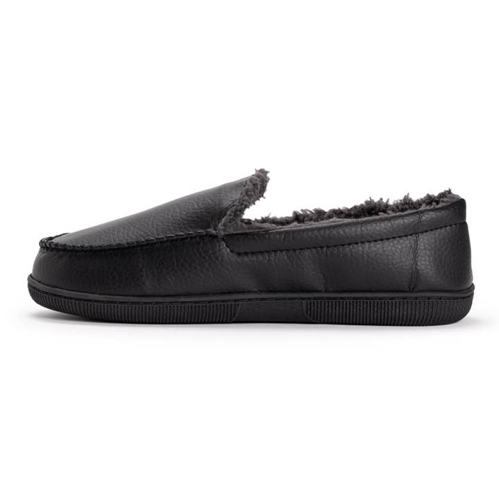 Black Muk Luks Men's Moccasin Slippers for wholesale on Faire2