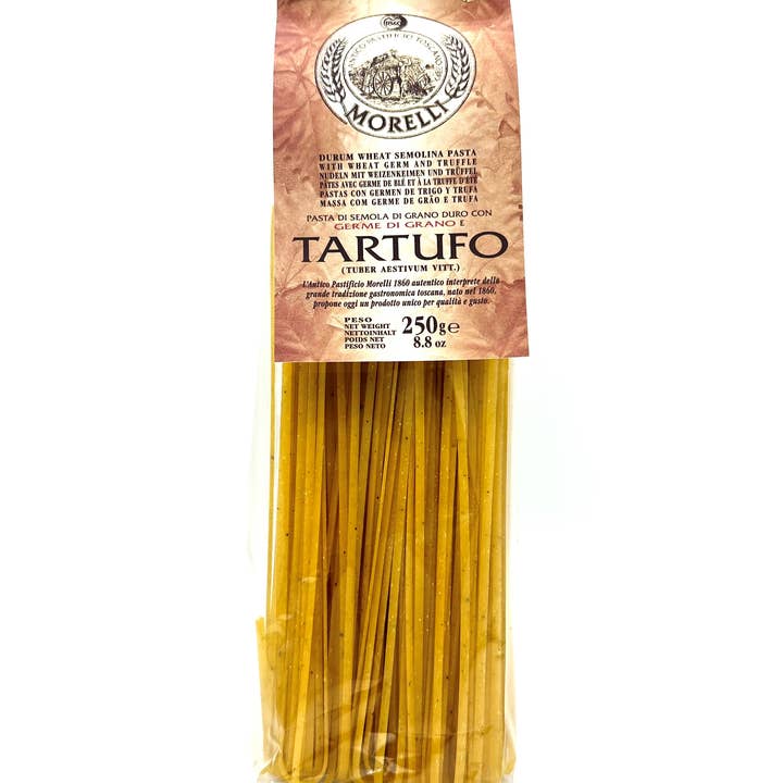 Lingüine met tarwekiemen en zomertruffel, op smaak gebracht voor wholesale door Baron & Chassaing