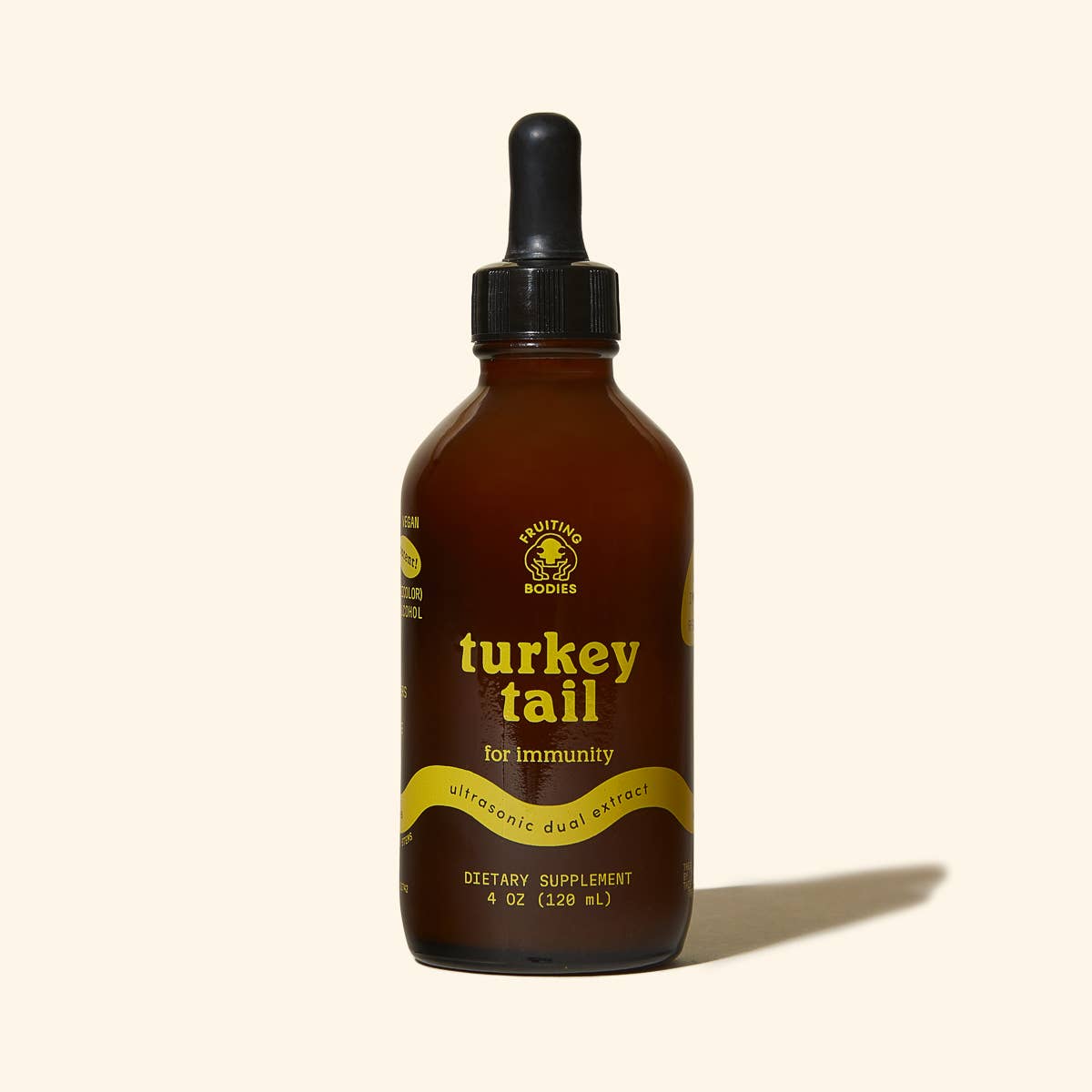 Fruiting Bodies – wholesale Tincture – Turkey Tail Dual Extract Tincture - 4oz