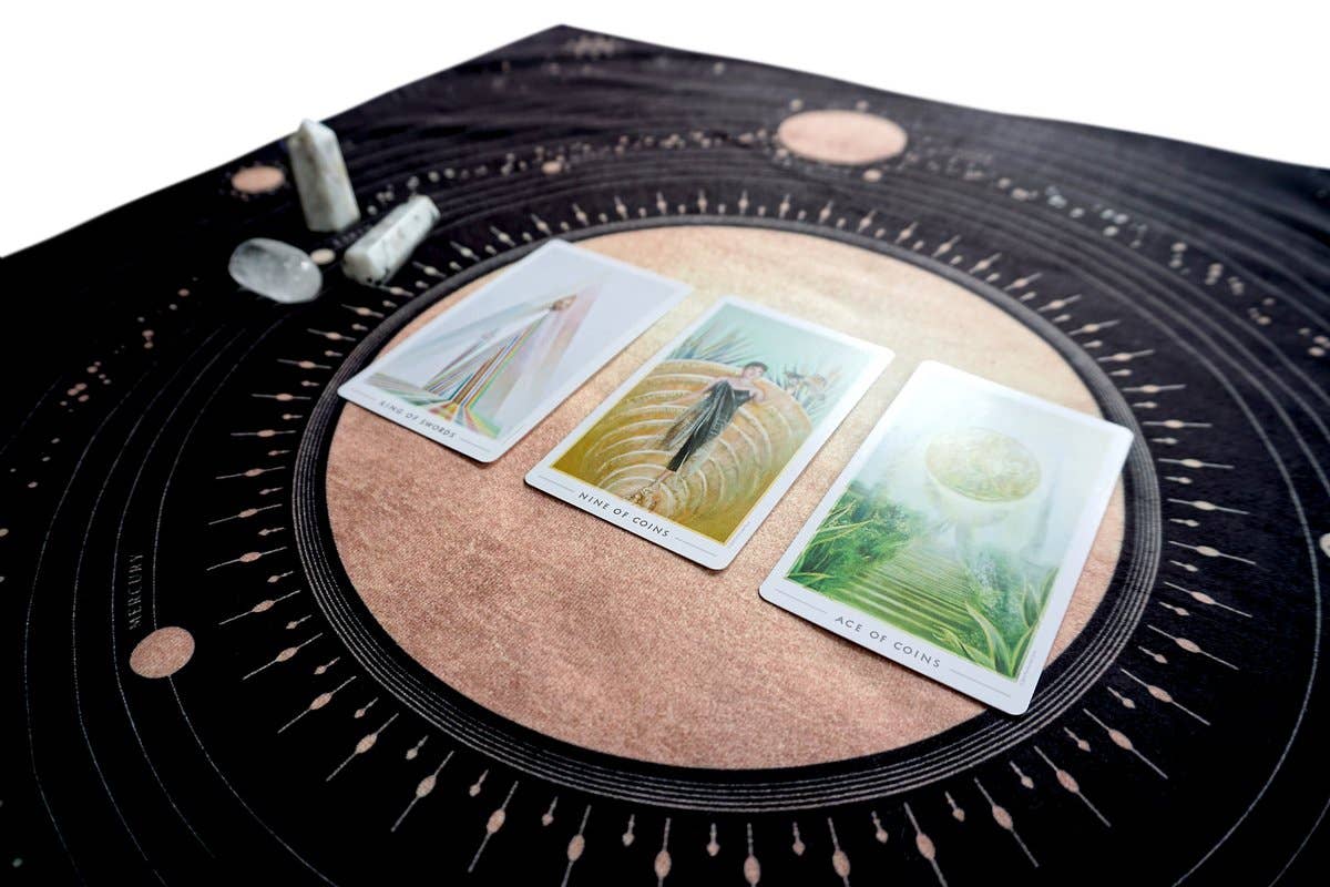 Hidden Crystal Tarot - Wholesale Tarot Cards - Solar System Tarot Cloth3