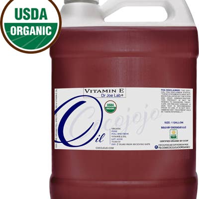 Óleo de Vitamina E de Espectro Completo Orgânico Certificado pelo USDA por atacado de Coco jojo