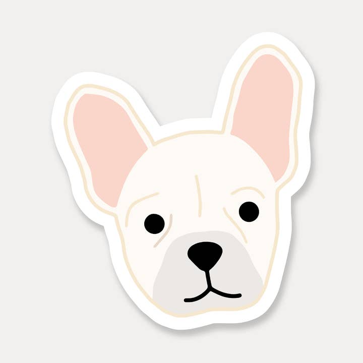 Frenchie Sticker | French Bulldog Vinyl Stickers, Puppy Dogs for wholesale by Just Follow Your Art