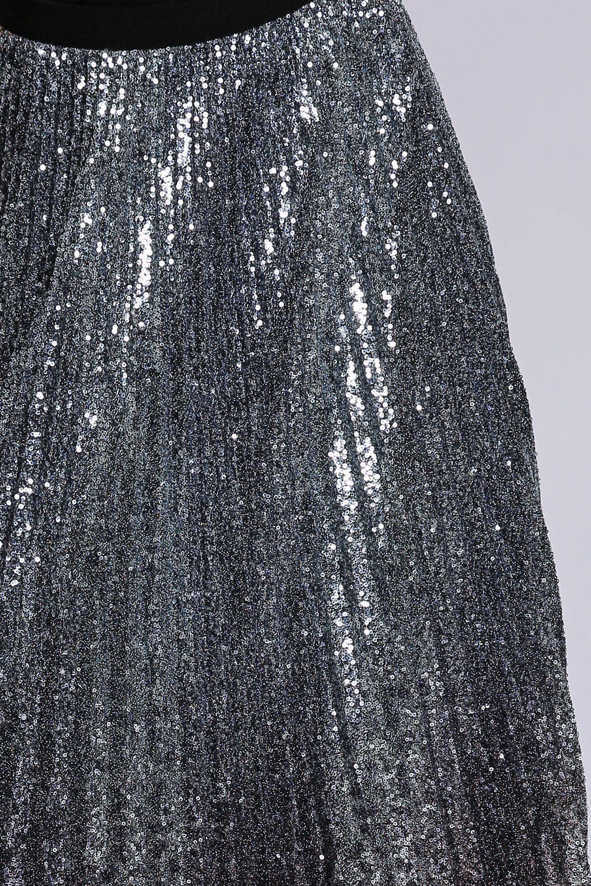 Silver Paljettkjol med hög midja och A-linjeform PC5308-L för wholesale på Faire6