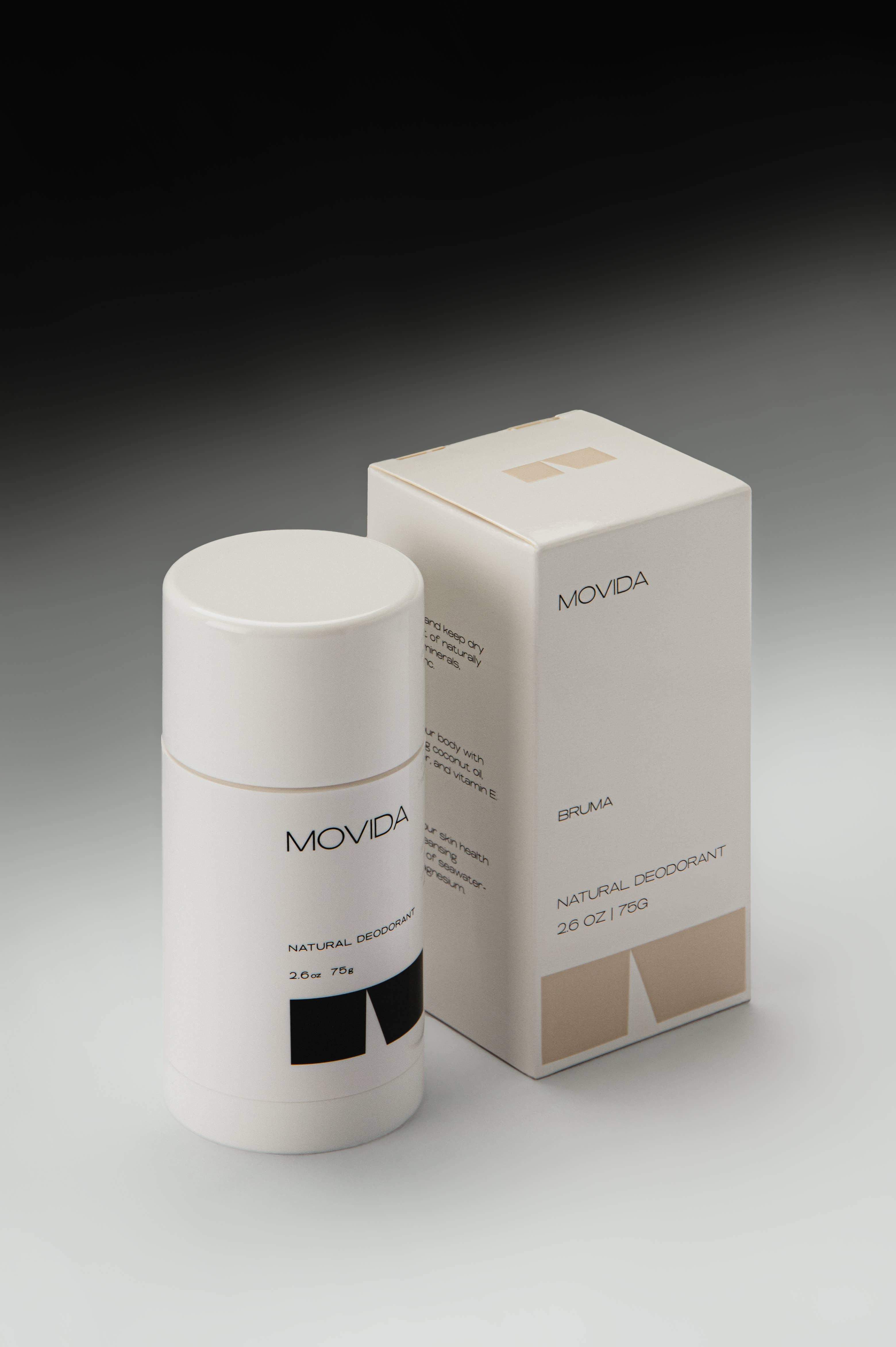Movida - Wholesale Deodorant - Unisex - Plant-Based Natural Deodorant - Bruma - Guaiac & Leather1