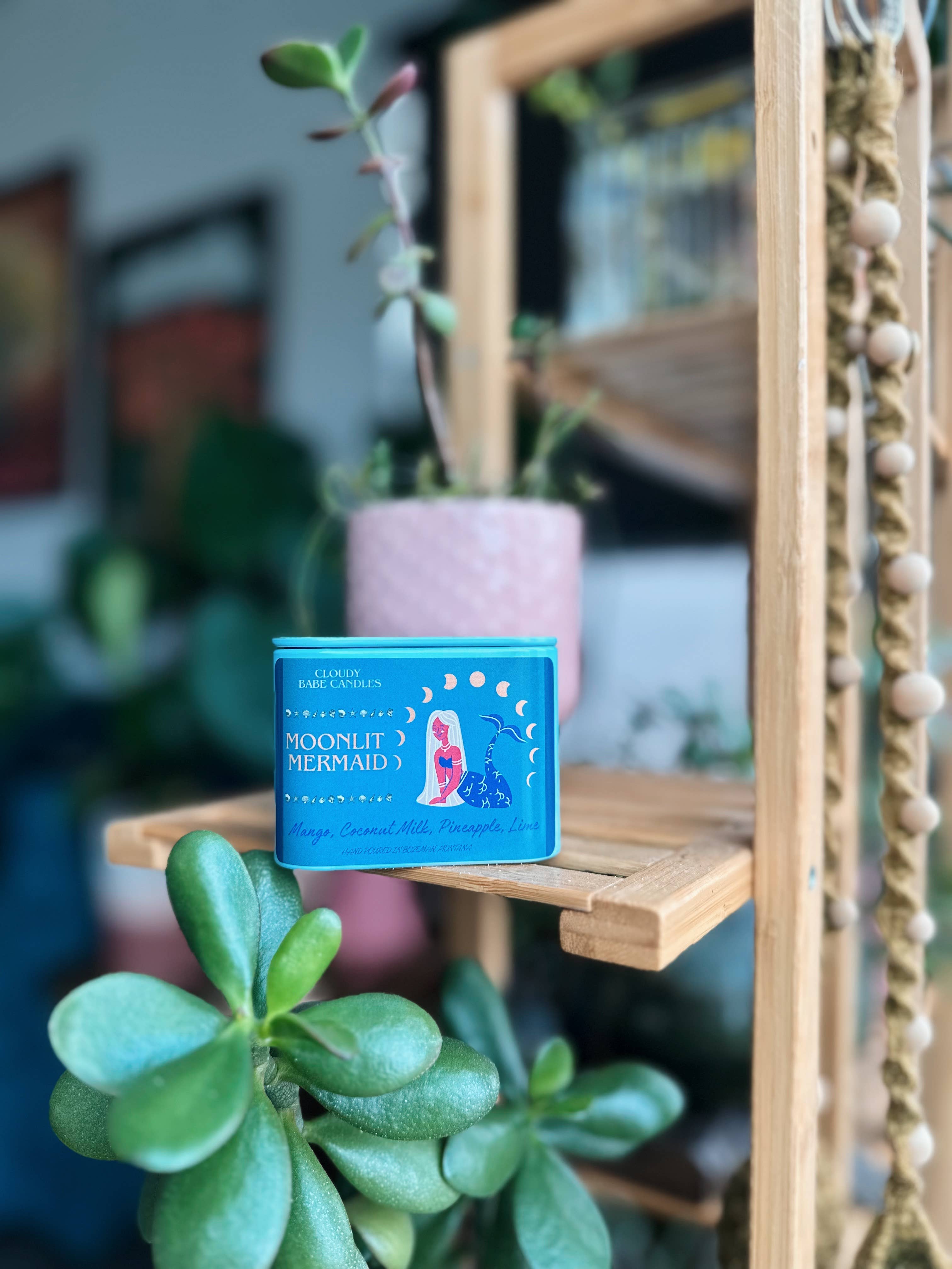 Cloudy Babe - Wholesale Travel Candles - Moonlit Mermaid Candle Summer Candle Mango, Coconut Milk1