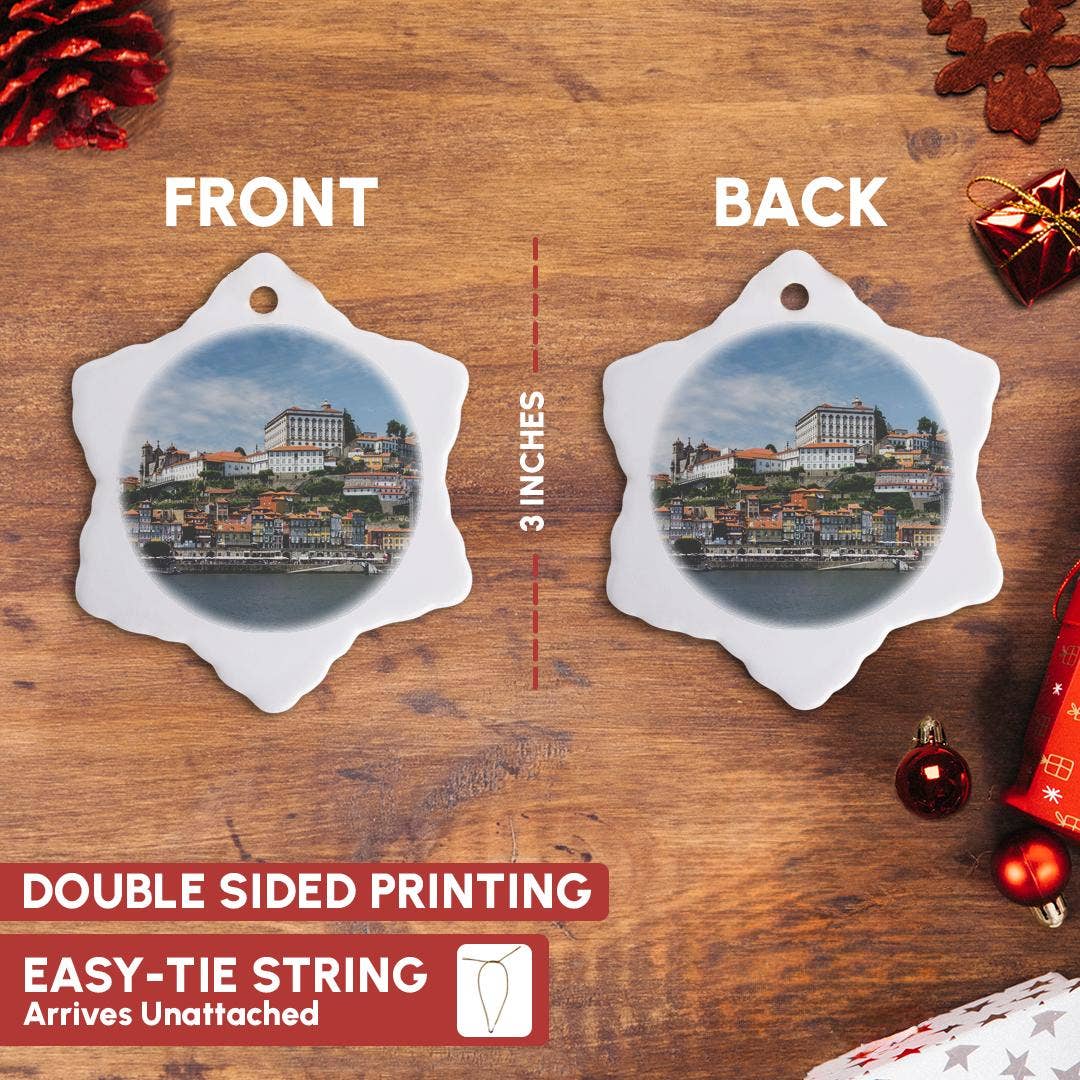 3dRose – Engroshandel Pynt – 3dRose, Porto-floden i Portugal, Ornament2