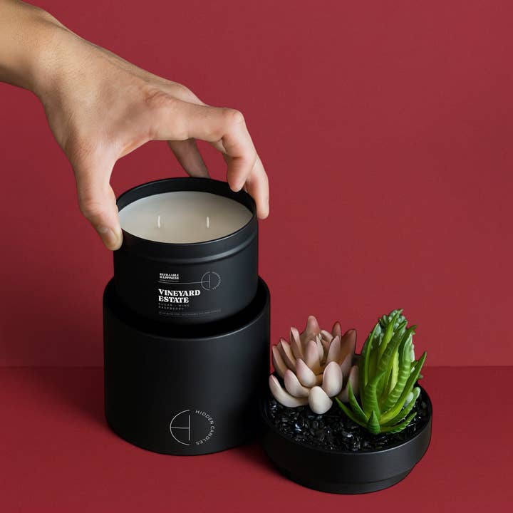 Hidden Candles - Wholesale Jar/Filled Candle - Vineyard Estate Candle Refill1