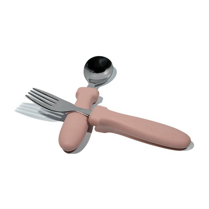 Easy practice cutlery l Pink for wholesale by Mabebi