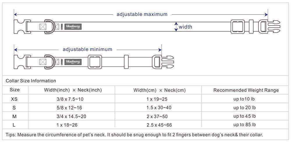 Blueberry Pet - Venta al por mayor Collar - Perros - Collar reflectante para perros Better Basic en 8 colores5