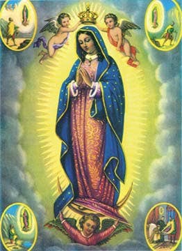 Tesoros Trading Company - Wholesale Magnet - Virgin of  Guadalupe w/Images Magnet, US2