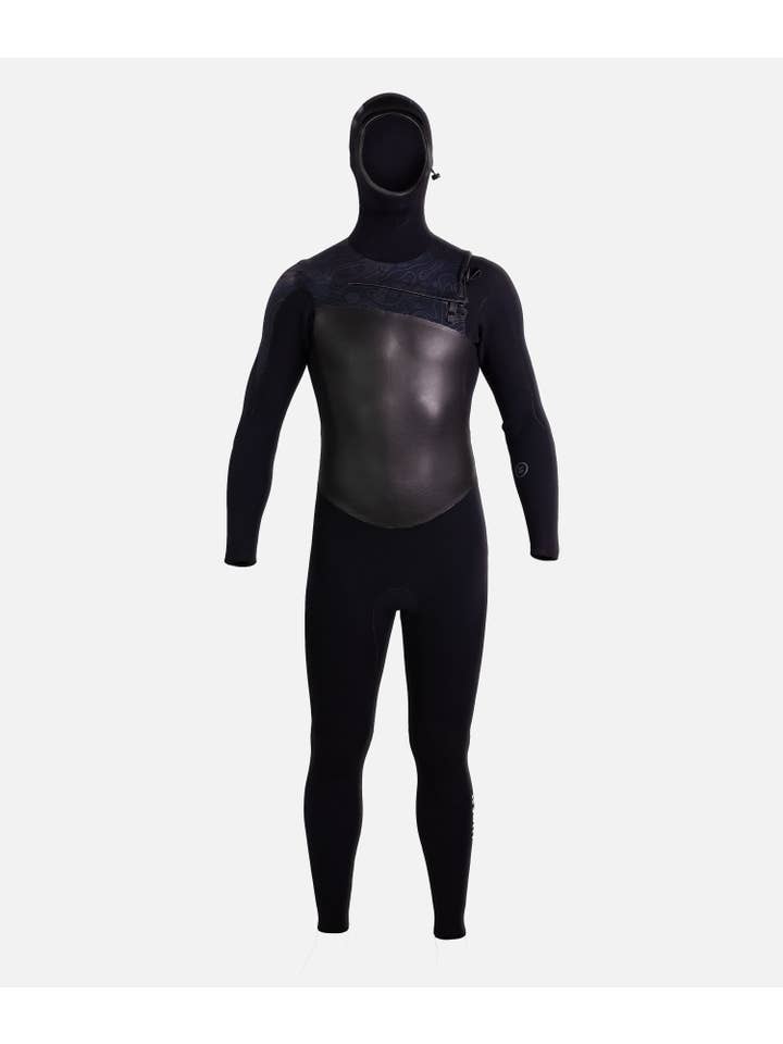 Hooded 4/3 Wetsuit - Black for wholesale on Faire2