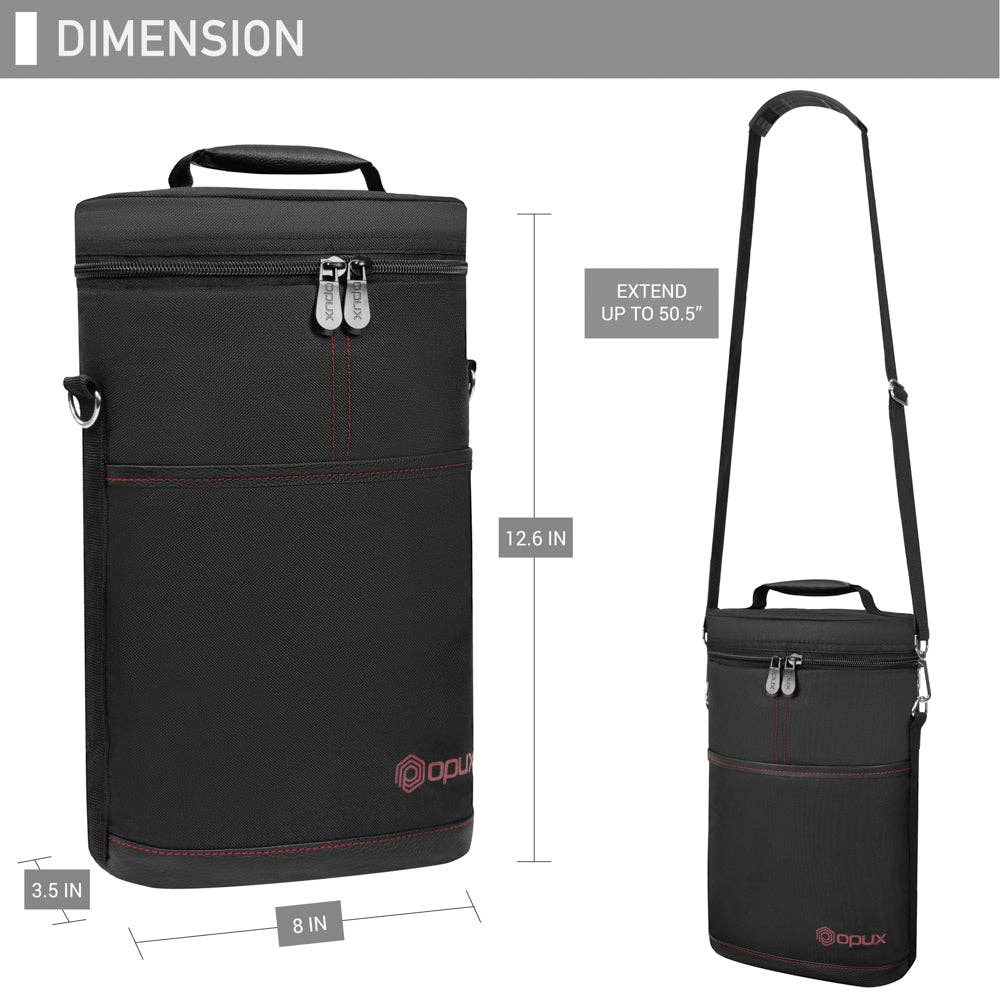 OPUX – Großhandel Weintasche – Weintragetasche für 2 Flaschen74