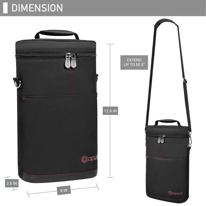 OPUX – Großhandel Weintasche – Weintragetasche für 2 Flaschen74