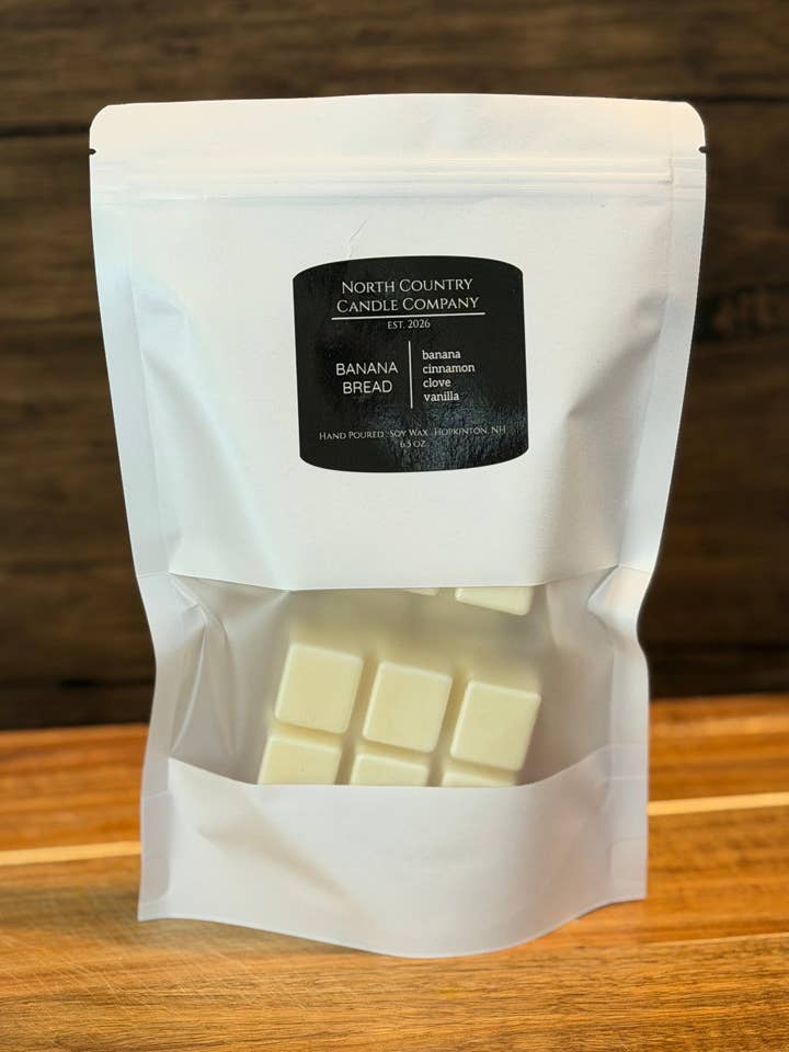 Banana Bread Wax Melts / 6.5 oz for wholesale by North Country Candle Company