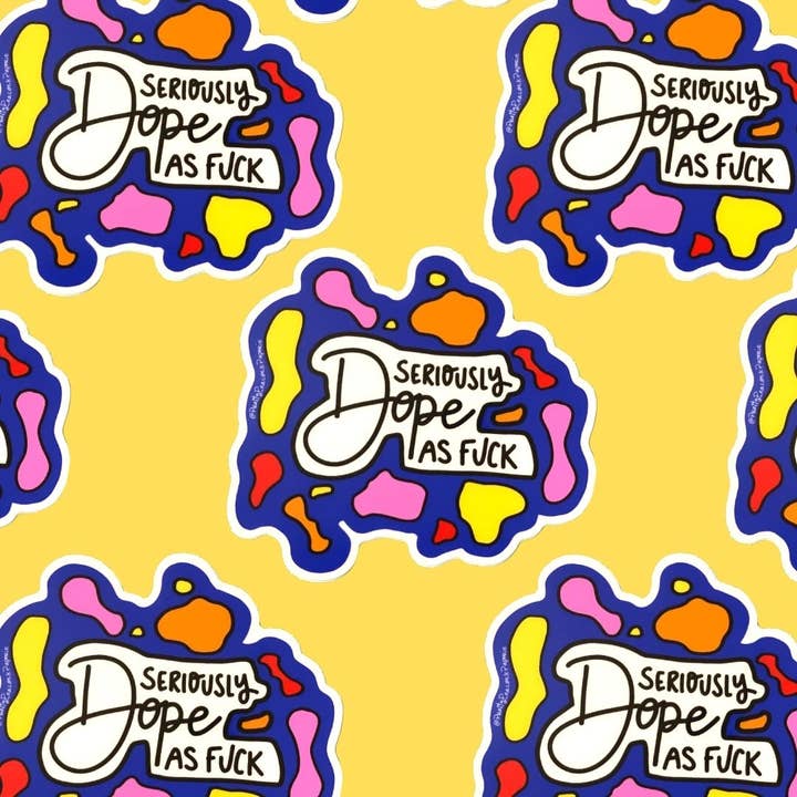 Pretty Peacock Paperie - Women's Empowerment – wholesale Klistermärke – Allvarligt knark som Fuck Stick4