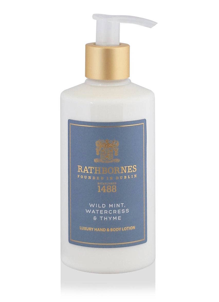 Rathbornes 1488 - Wholesale Hand & Body Lotion - Wild Mint, Watercress & Thyme Luxury Hand And Body Lotion
