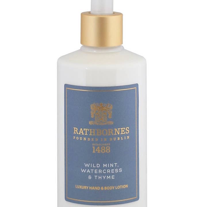 Rathbornes 1488 - Wholesale Hand & Body Lotion - Wild Mint, Watercress & Thyme Luxury Hand And Body Lotion0