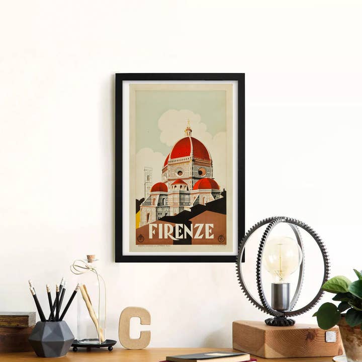 The Curious Desk – wholesale Poster – Firenze (Florens, Italien) 1930-talets reseaffisch2