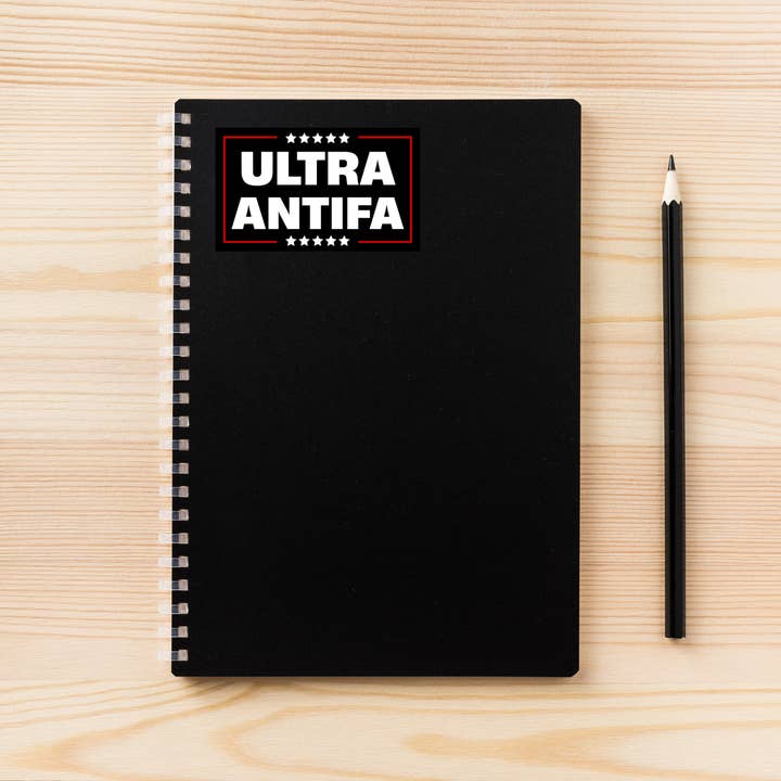 Atomic Cactus Stickers - Wholesale Sticker - Ultra Antifa Sticker - Black | 3" x 2" | Anti-Fascist Vinyl Sticker | Political Humor Sticker | Antifa Merch5