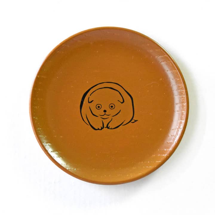 isuke - Wholesale Serving Plate - Small Plate "Animal" | Handcrafted Japanese Wooden Plate