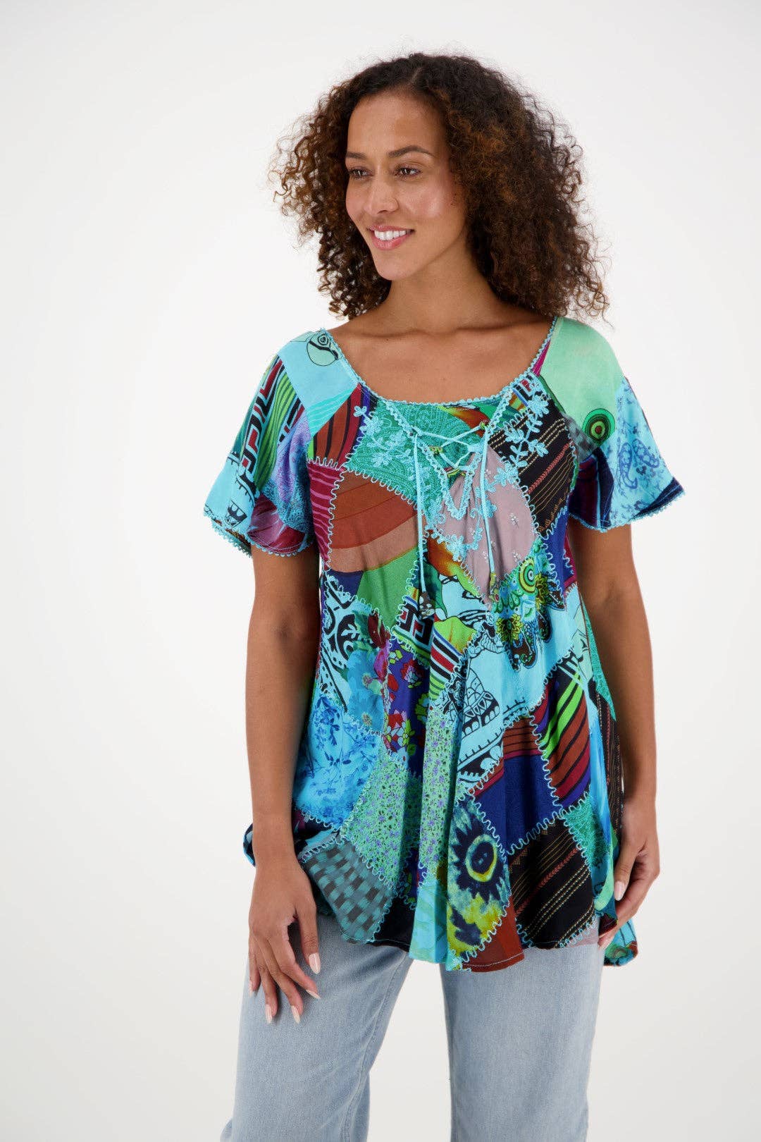 Assortiment Blouse bohème en patchwork PAT3267 en vente sur Faire2