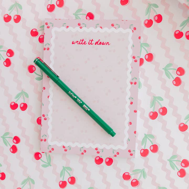 Rock Paper Scissors - Wholesale Notepad - Pink Cherry Write it Down Notepad1