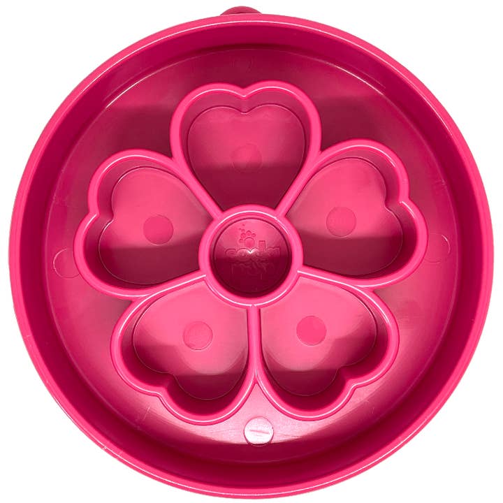 SodaPup Dog Toys - Wholesale Pet Bowl - Cat/Dog - Flower Design eBowl Enrichment Slow Feeder Bowl for Dogs