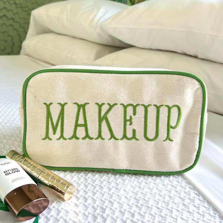 KENZKUSTOMZ - Wholesale Makeup/Cosmetic Bag - Makeup - Green Canvas Large