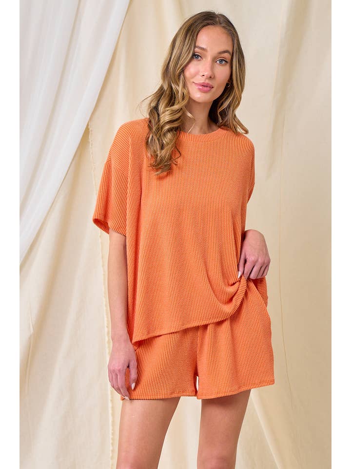lovely melody - Wholesale Knit Top - Women's - LMT3979-Everyday Relaxed rib top