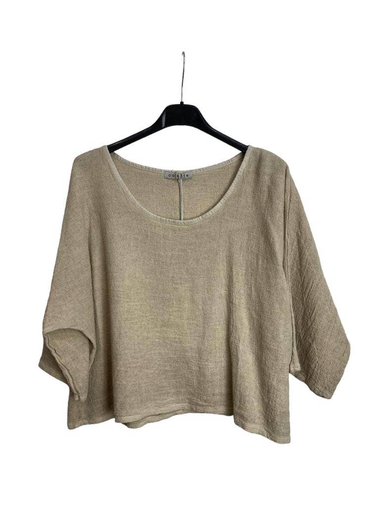 la maison des fibres naturelles – wholesale T-shirt – women's – TOP 3791 90% COTTON 10% LINEN6