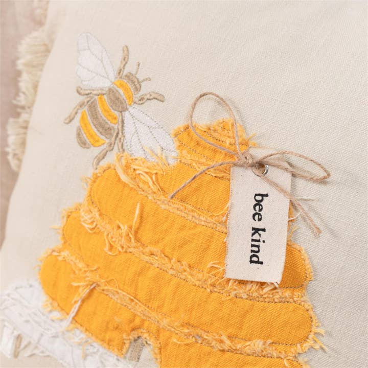 Audrey's Home & Gift - Wholesale Throw/Decorative Pillow - Pillow - Raggedy Bee Kind (PC)
