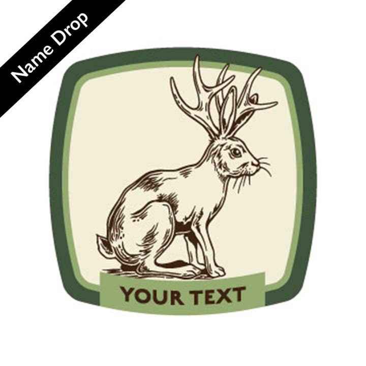 Jackalope Vinyl Stickers | Customizable for wholesale by Counter Couture