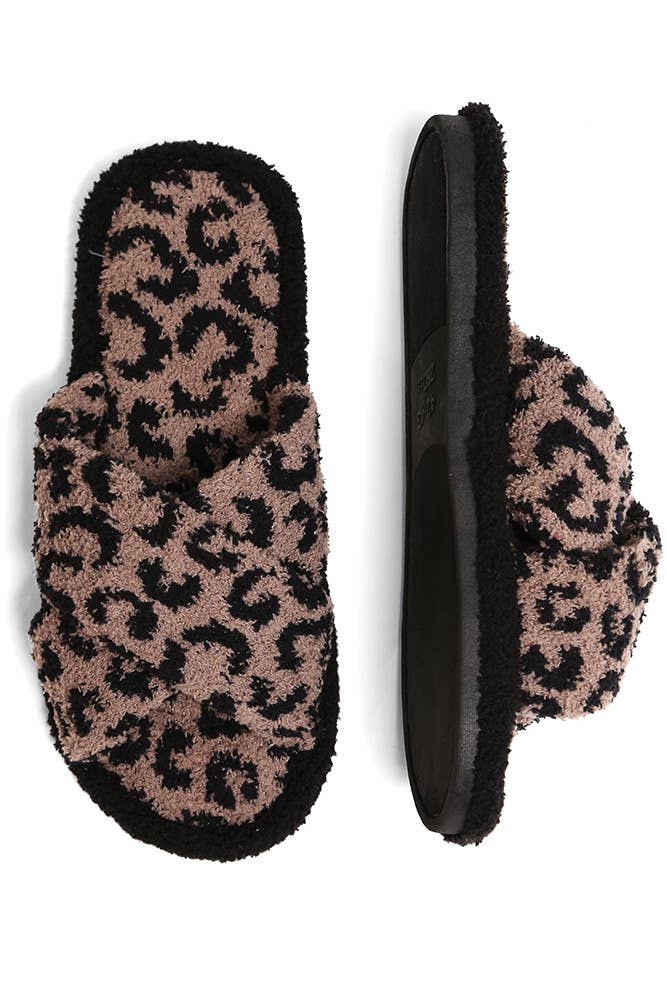 Hana - Wholesale Slippers - Women's - Leopard criss-cross slippers17