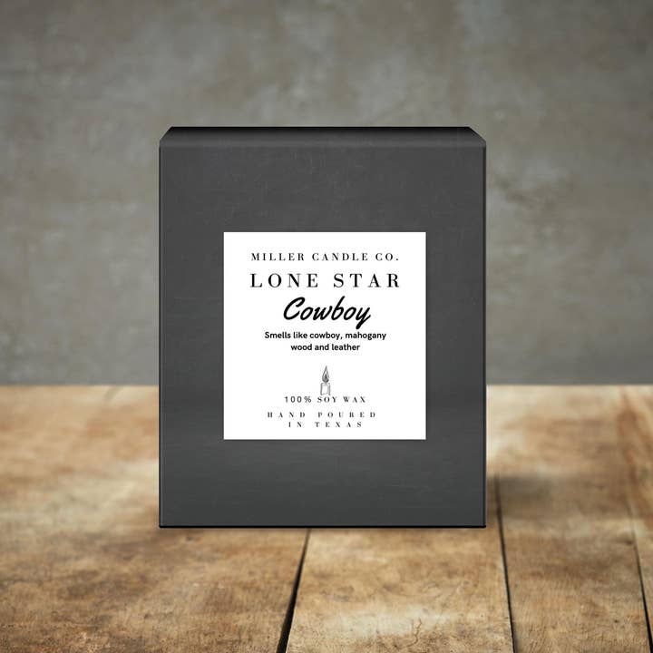 Miller Candle Co. - Wholesale Jar/Filled Candle - Lone Star Cowboy Candle3