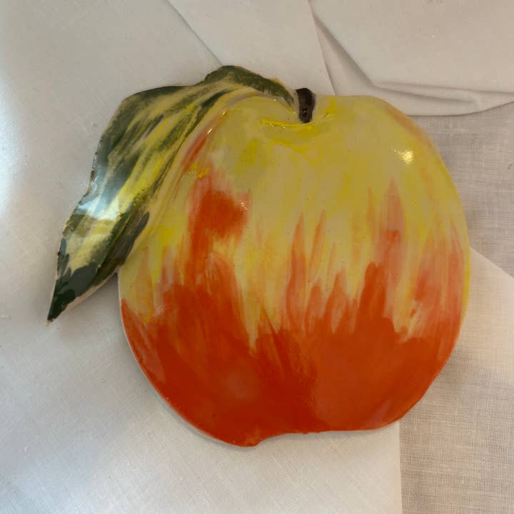 Tomekah George - Wholesale Coasters - Apple Coaster, Colourful Spring Decor, Drink holder0